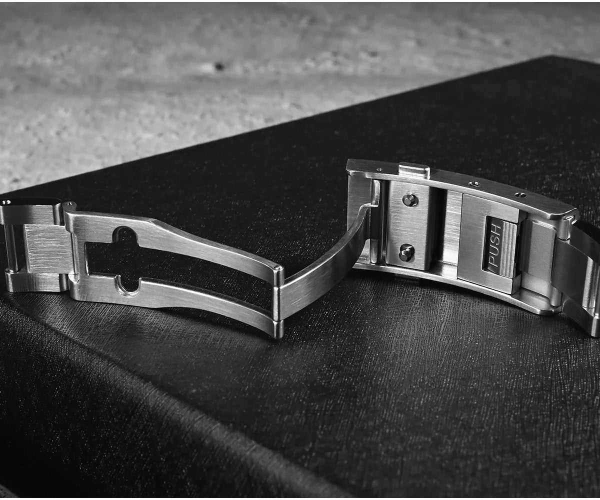 San Martin Fly Adjustable Clasp — 16mm Watch Bracelet Buckle Folding Clasp (Non-Universal)