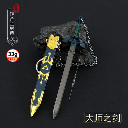 12CM Legend of Zelda Master Sword – Full Metal Craft Ornament with Sheath