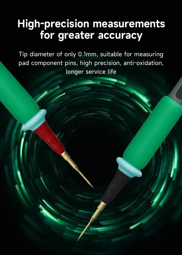 XZZ XINZHIZAO P2 Extra Sharp Multimeter Probe – 1000V 20A Super Conductive Replaceable Probe Tip Pen