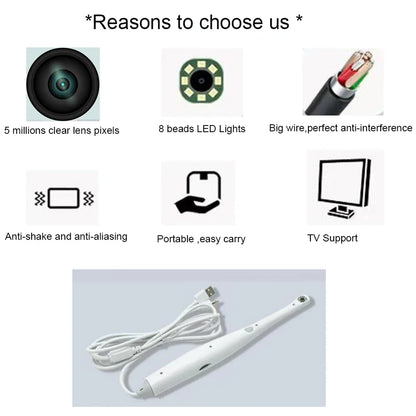 Portable Dental Intraoral Camera – High-Resolution Oral Examination with AV/TV Connection