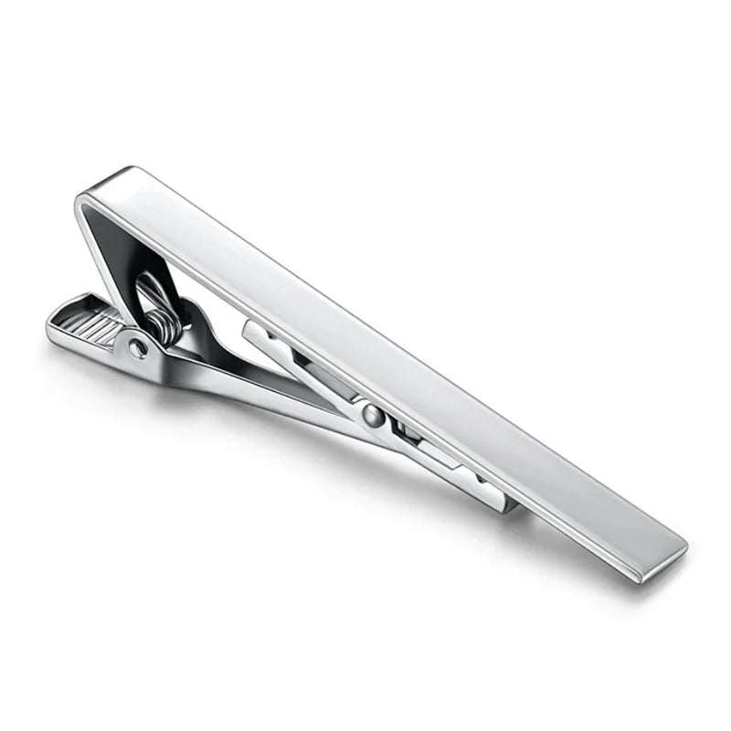 Metal Tone Tie Clip: Fashionable Necktie Accessory for Men - Simple Bar Clasp for Practical Mens Collar Clip Style