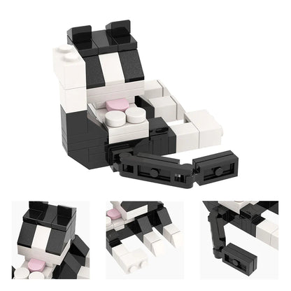 MOOXI Animal Series 62PCS MOC Cat Figures – DIY Building Blocks Educational Toys for Kids, Birthday Gift MOC3042-3045