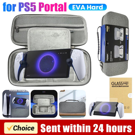 Portable EVA Carrying Case for PS Portal – Hard Storage Bag for Sony PlayStation 5 Portal & Game Accessories