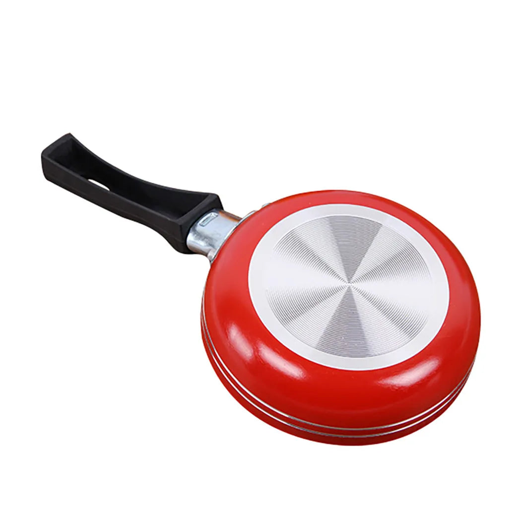 12/14/16cm Mini Non-Stick Frying Pan – Steel Saucepan for Kitchen Cooking, Random Colors