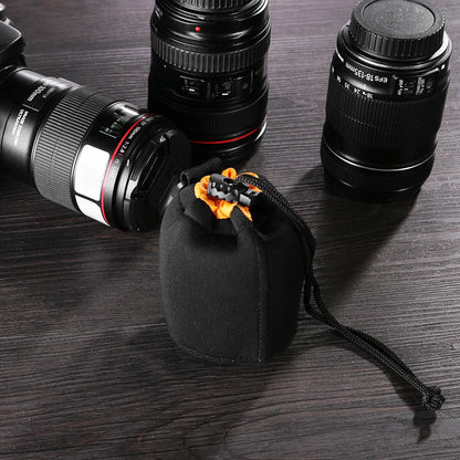 Neoprene Camera Lens Pouch — Waterproof Soft Case for Canon, Sony & Most DSLR Cameras