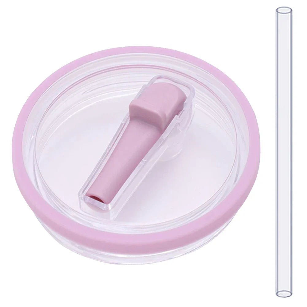 40oz Tumbler Flip Straw Lid – Spill-Proof, Reusable Replacement Cover for Stanley Cups