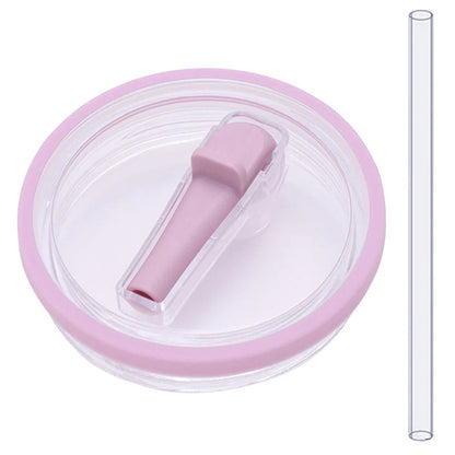 40oz Tumbler Flip Straw Lid – Spill-Proof, Reusable Replacement Cover for Stanley Cups