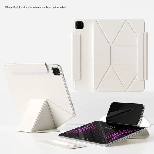 Smart Folio Case for iPad — Compatible with A16 2025 Air 7, 10th Gen 10.9″, Pro 11/13″, Air 4/5, M3/M5 Pro 11/13″