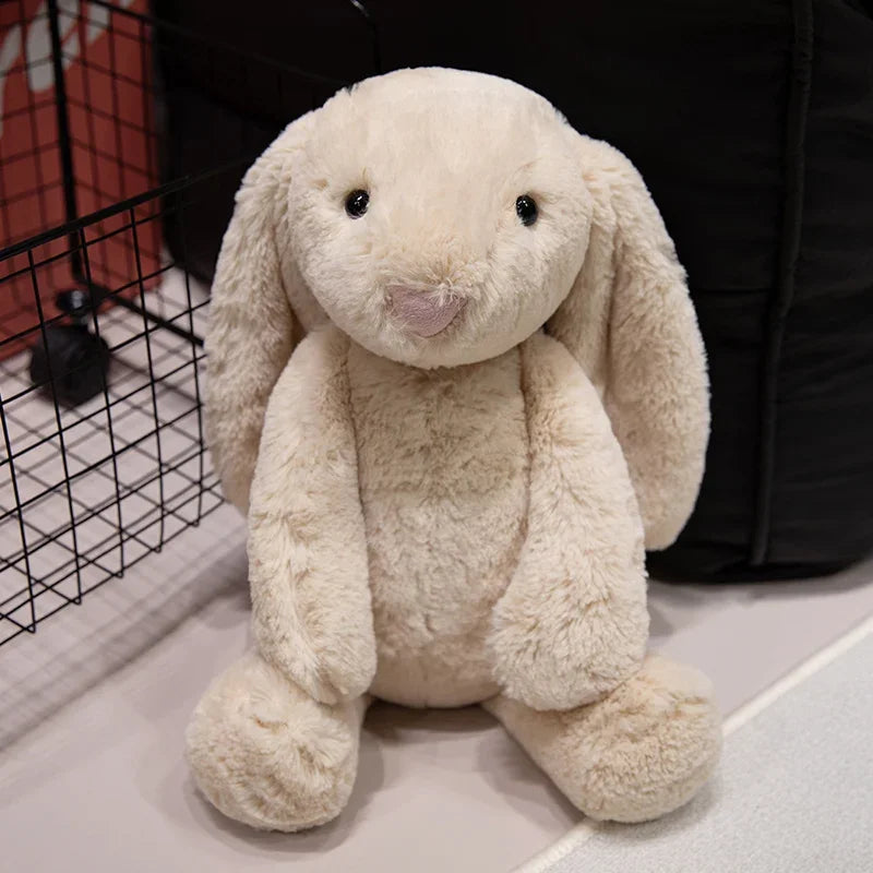 Kawaii Long-Ear Rabbit Plush Toy — Stuffed Bunny Doll for Kids & Babies