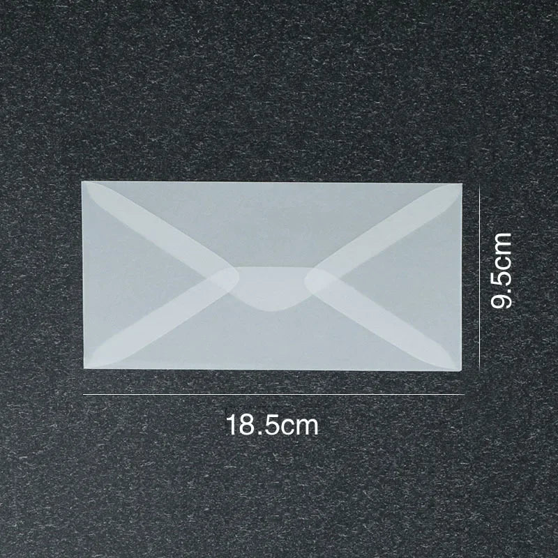 50 Pcs Blank Translucent Envelopes – for Invitations, Postcards, Gift Boxes, Wedding & Business Letters