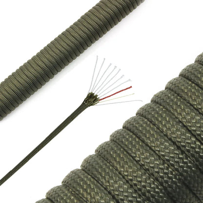 10-Strand Multifunctional Paracord 650 – Military-Grade 4mm Camping & Survival Rope with Fishing Line, Copper Wire & Fire Wire