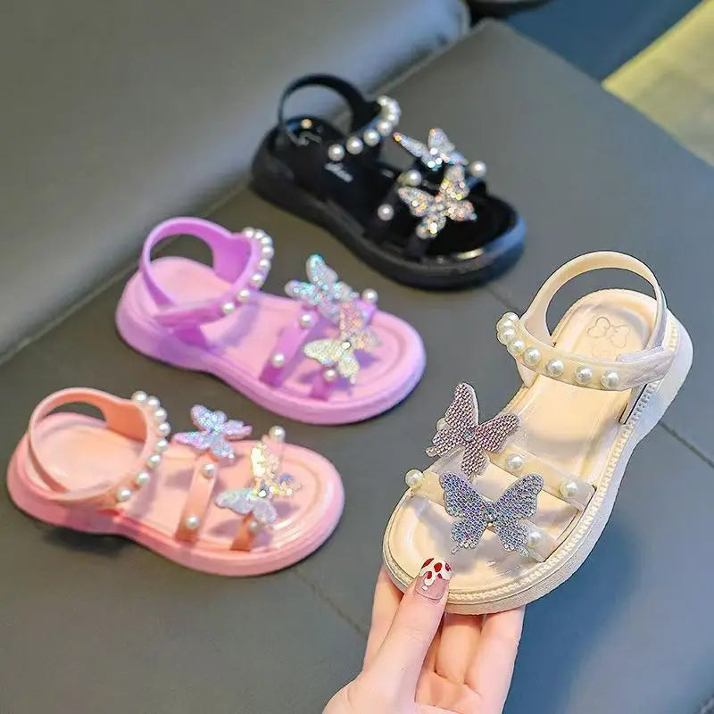 New Summer Girls Sandals - Anti-Slip Baby Slippers for Home & Outdoor Wear