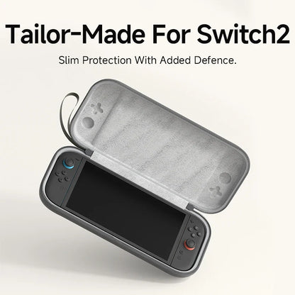 Hagibis Hard Shell Carrying Case for Switch 2 – Portable Travel Bag with 10 Game Cartridge Slots & Protective Cover
