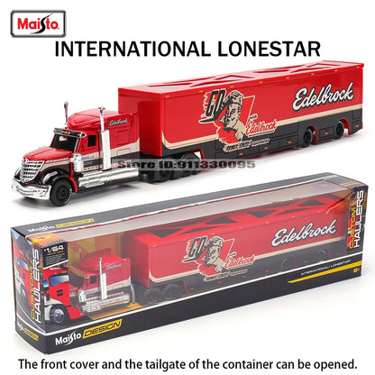 Maisto 1:64 Mack Anthem & LoneStar Trailer Model — Alloy Diecast Transport Simulation Car Collection