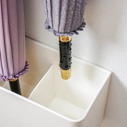Multi-Functional Wall Mounted Umbrella Holder - Nail-Free Fastener Style Household Storage Rack