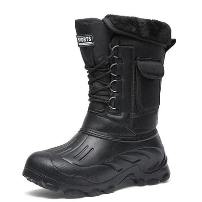Men's Winter Snow Boots – Outdoor Fishing & Trekking Shoes, 2024 New Waterproof Sneakers for Walking and Outdoor Activities