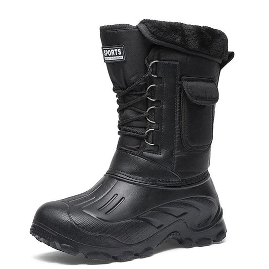 Men's Winter Snow Boots – Outdoor Fishing & Trekking Shoes, 2024 New Waterproof Sneakers for Walking and Outdoor Activities