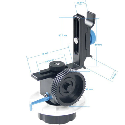 YELANGU Portable Mini Follow Focus Wireless Lens Control – DSLR Camera & BMPCC 4K Gimbal Quick Focus System Accessory