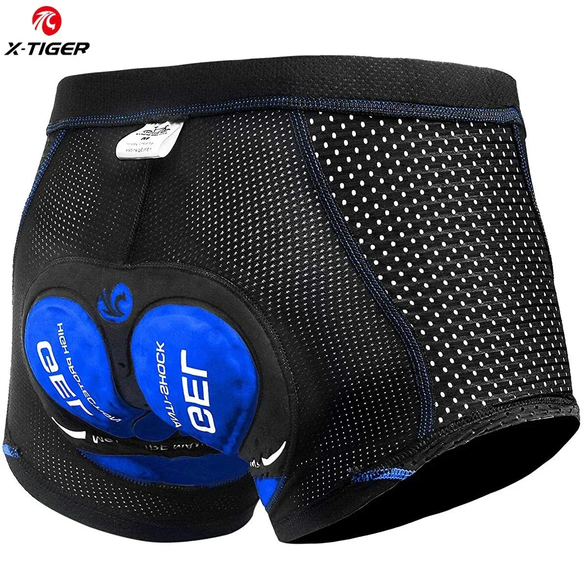 X-TIGER Men’s Cycling Underwear Shorts – 5D Gel Pad, Breathable Non-Slip Bike Shorts for MTB & Road Cycling