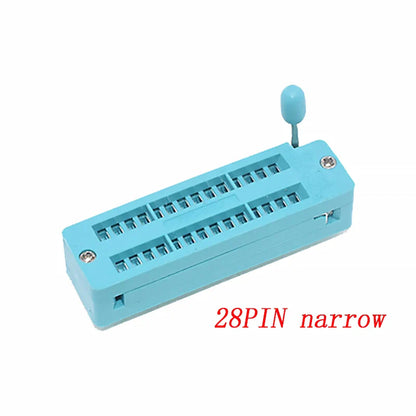 2.54mm Green DIP ZIF IC Socket – Universal P14-P40 Pin Solder Type Test Socket for IC Lock