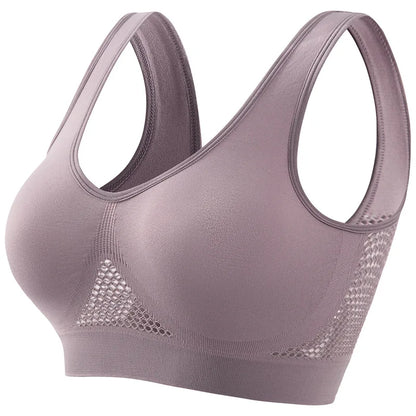 Seamless Push-Up Bra for Women – Wireless Breathable Comfort Bralette & Crop Top Sports Lingerie, S–5XL Plus Size Support