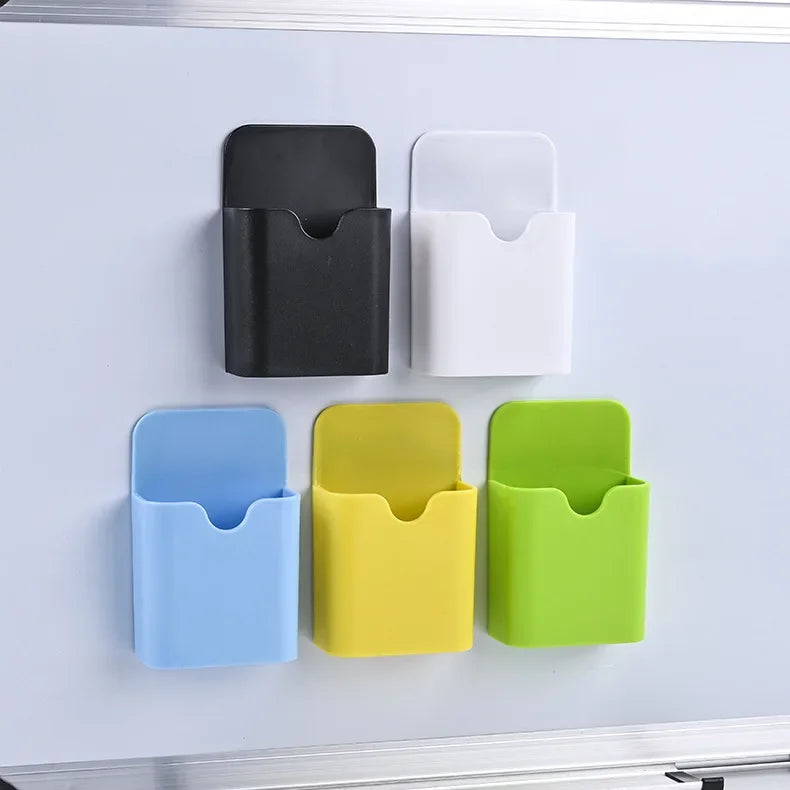 Magnetic Whiteboard Storage Box – Pen, Chalk & Eraser Holder with Hanging Plastic Design for Teaching & Office Use