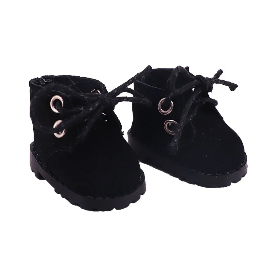 3.8cm Canvas Martin Boots for 17cm Labubu Kpop Dolls | Plush Doll Shoes Accessories & Holiday Gift
