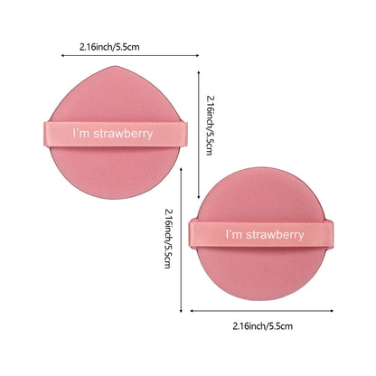 Karsyngirl 7-Piece Strawberry Makeup Sponge Set — Double-Sided Soft Cosmetic Puffs for Powder & Beauty Application