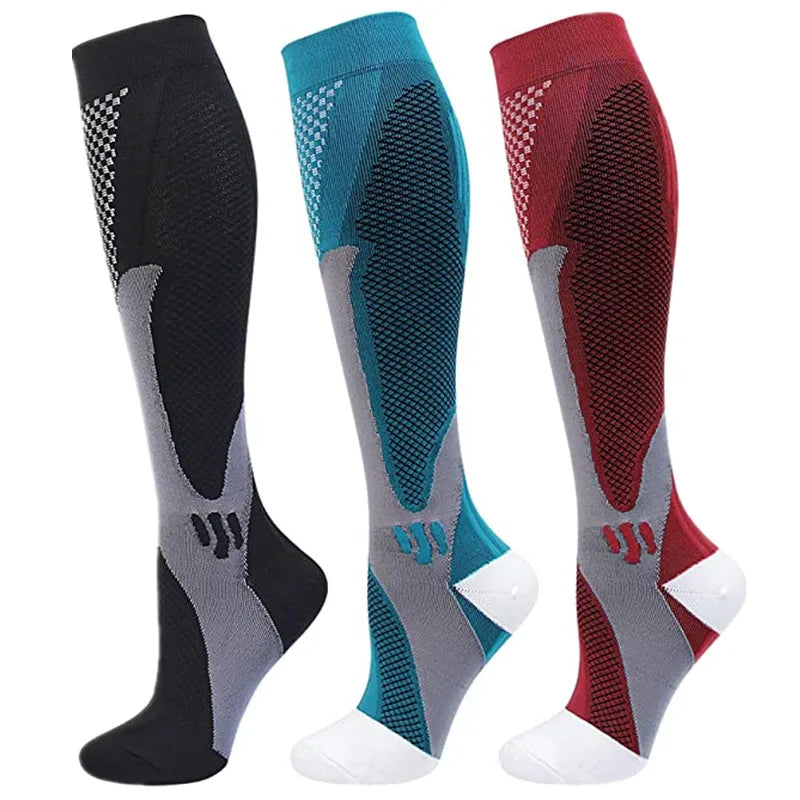 3 Pairs Compression Socks 30 mmHg — S-XXL Medical Socks for Edema, Diabetes & Varicose Veins