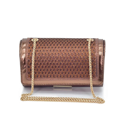 Women’s Rhinestone Italian Shoe & Bag Set - Elegant Matching Party Accessories