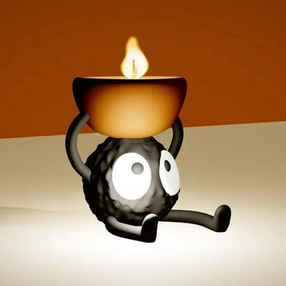Cute 3D Printed Candlestick Holders – Tea Light & Briquette Candle Stand, Small Decorative Candle Holder