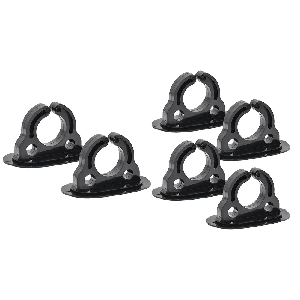 2/4PCS Paddle Storage Holders – Plastic Rubber Clips for Kayak, Canoe, Rowing & Inflatable Boat Oar Keeper