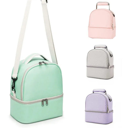 Insulated Double-Layer Mommy Bag — Large Capacity Travel & Picnic Baby Food Handbag