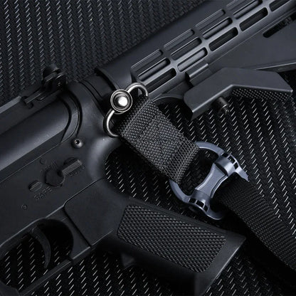 Adjustable MS4 Rifle Sling — QD Metal Swivel, 2-Point Tactical Nylon Strap for Airsoft, Hunting & Multi-Mission Weapon Use