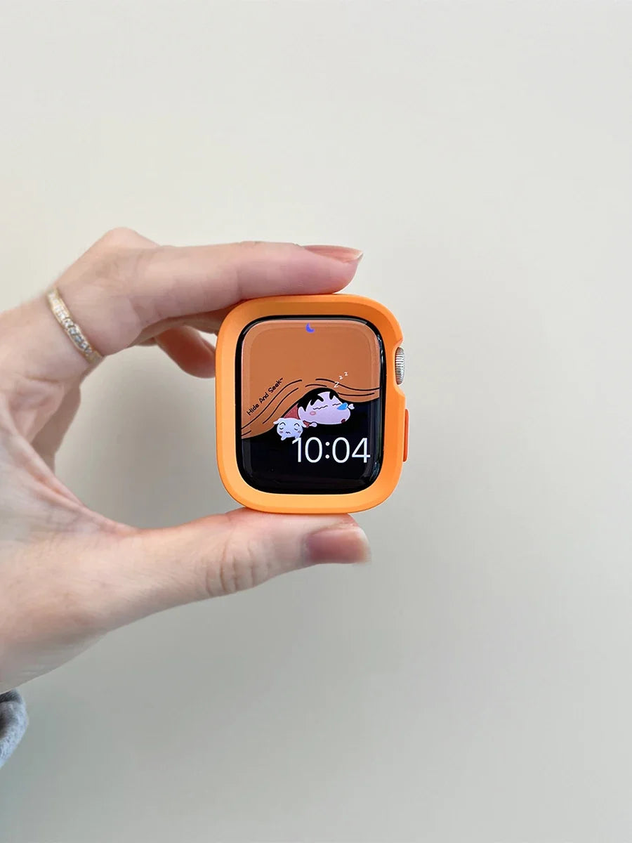 Candy Silicone Apple Watch Case & Strap - Protective Band Cover for Series 11 10 9 8 7 SE 6 5 4 Ultra 49mm 45mm 41mm 44mm 40mm