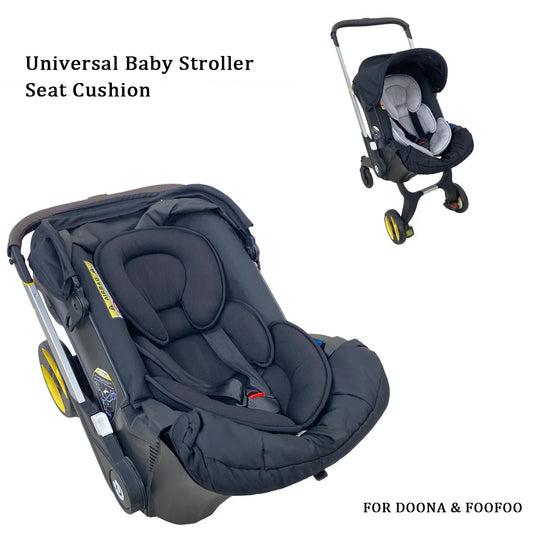 Universal Baby Stroller Seat Cushion — Head & Body Support Pillow for Newborns, Doona Car Seat & Stroller Accessories