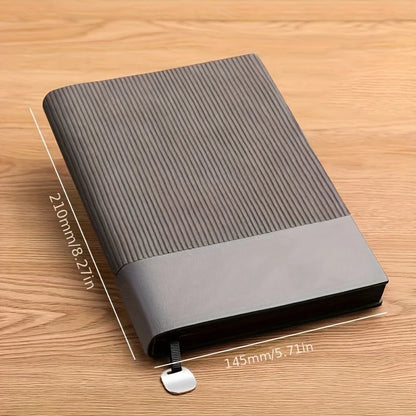 A5 Faux Leather Notebook - 100 Sheets Premium Paper Journal for Office, Business & Meetings