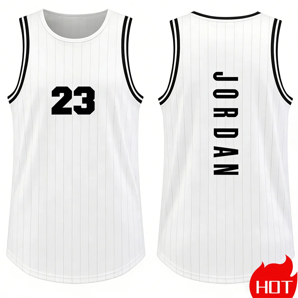 Men’s Sleeveless Tank Top – Running & Basketball Vest with Smiley Face Graphic, Summer Casual Sportswear