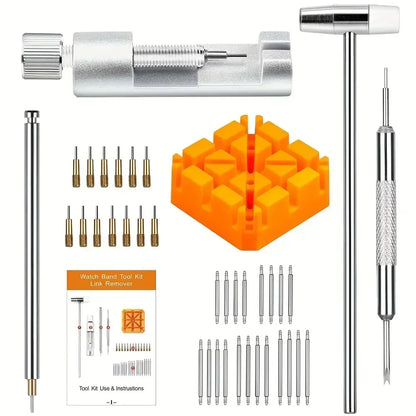 Watch Repair Tool Kit – Link Band Pin Remover & Adjuster for Professional Watchmaking
