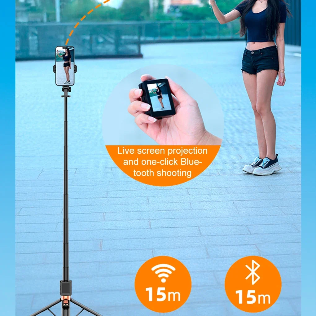 Mini Smartphone Selfie Monitor - Wireless Rear Camera Display for iPhone & Android, Vlog & Live Streaming