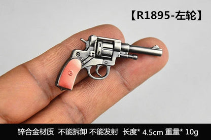1/6 Scale Miniature Gun Set – Plastic P92, M1911, 98K, MP5K Rifles for 12" Action Figure Doll Accessories