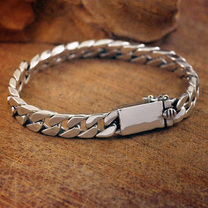 Ethnic Wind Dragon Bracelet – Vintage Silver Plated Cuff Bangle, Motorcycle Riding Charm Jewelry Gift for Men
