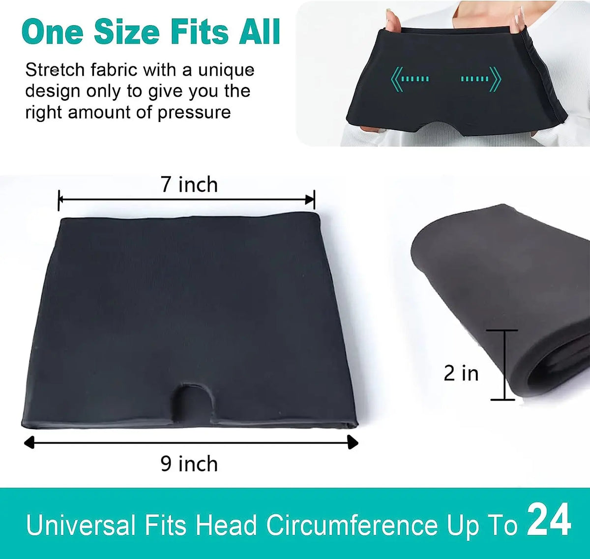 Ice Gel Migraine Relief Hat: Hot Cold Therapy Cap for Headache Relief - Stress Pressure Pain Relief Eye Mask Included