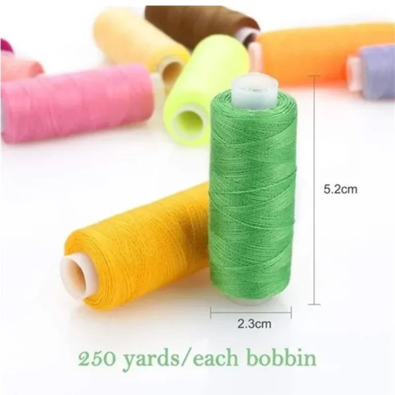 100-Color Sewing Thread Set - 250Yd Spools of Polyester Thread for Hand & Machine Sewing