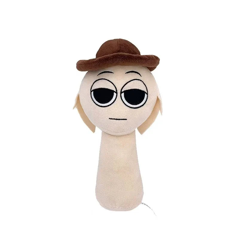 Sprunki Plush Toy Set Soft Cartoon Stuffed Animal Plushies Collectible Game Character Dolls Gift for Fans Birthday & Christmas Present