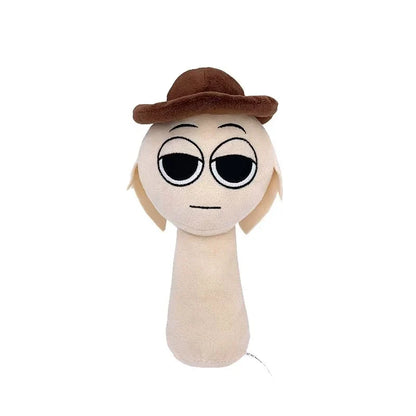 Sprunki Plush Toy Set Soft Cartoon Stuffed Animal Plushies Collectible Game Character Dolls Gift for Fans Birthday & Christmas Present
