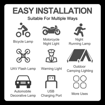 Donwof M3 Car & Motorcycle Strobe Light – Waterproof LED Anti-Collision Warning with Remote
