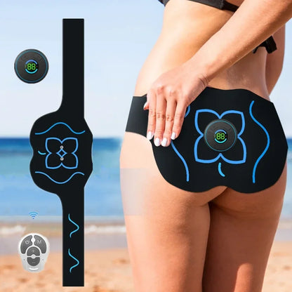 EMS Electric Hip Trainer — Remote Control Buttock Muscle Stimulator with 10 Modes & 39 Training Levels for Fitness & Slimming