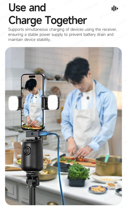 Mini Wireless Lavalier Microphone – Professional 360° Pickup with ENC Noise Reduction for iPhone, Android & Type-C Devices
