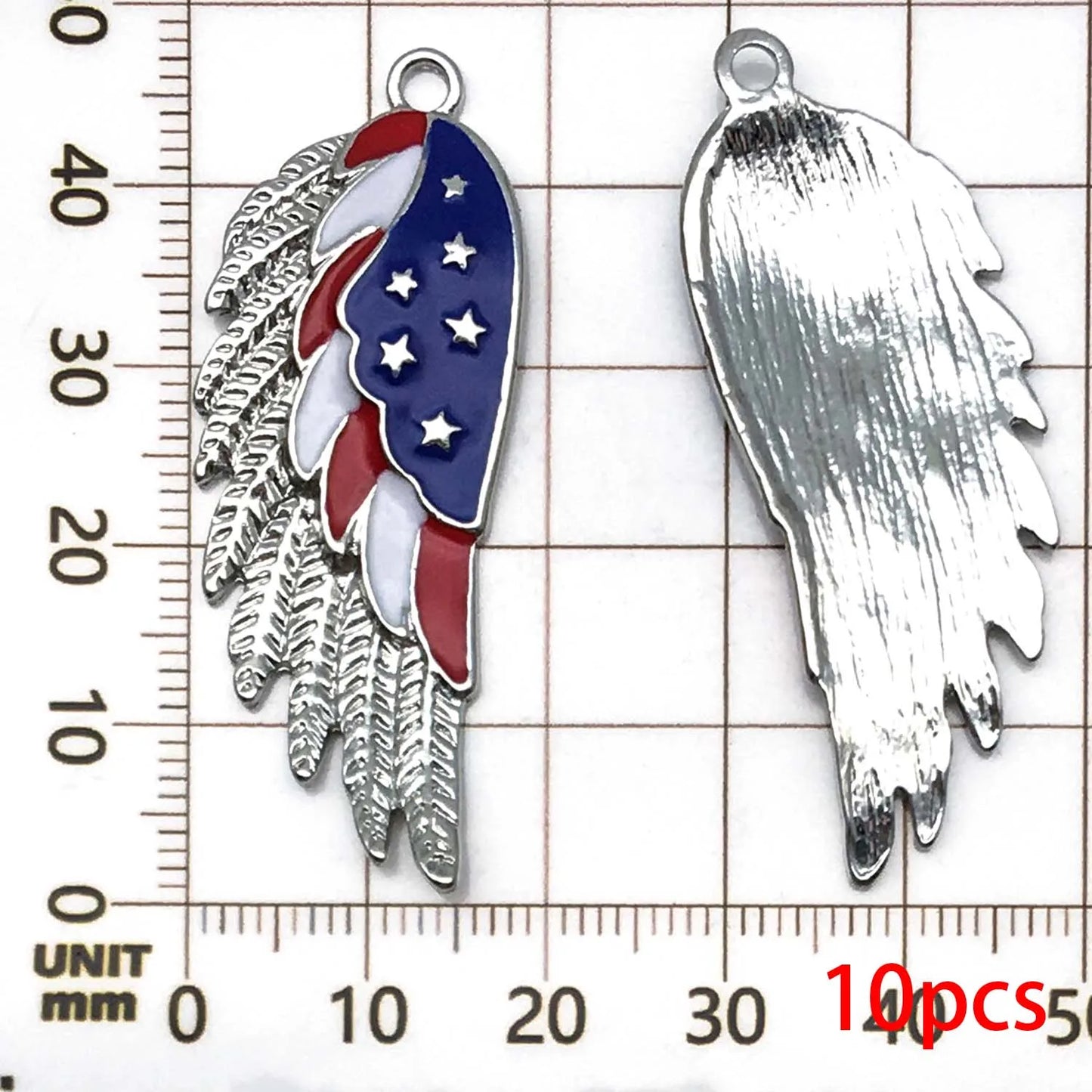10/13pcs Enamel Flag Charms - Alloy Independence Day Pendants for DIY Bracelets Necklaces & Jewelry Making